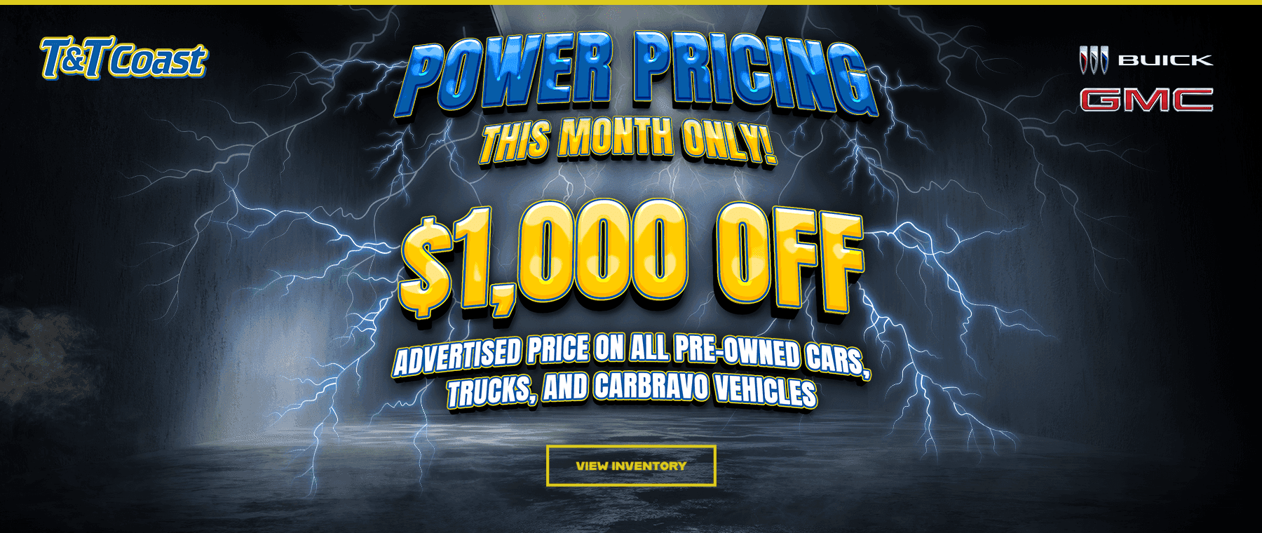 $1,000 OFF Advertised Price on All Pre-Owned Cars, Trucks, and CarBravo Vehicles