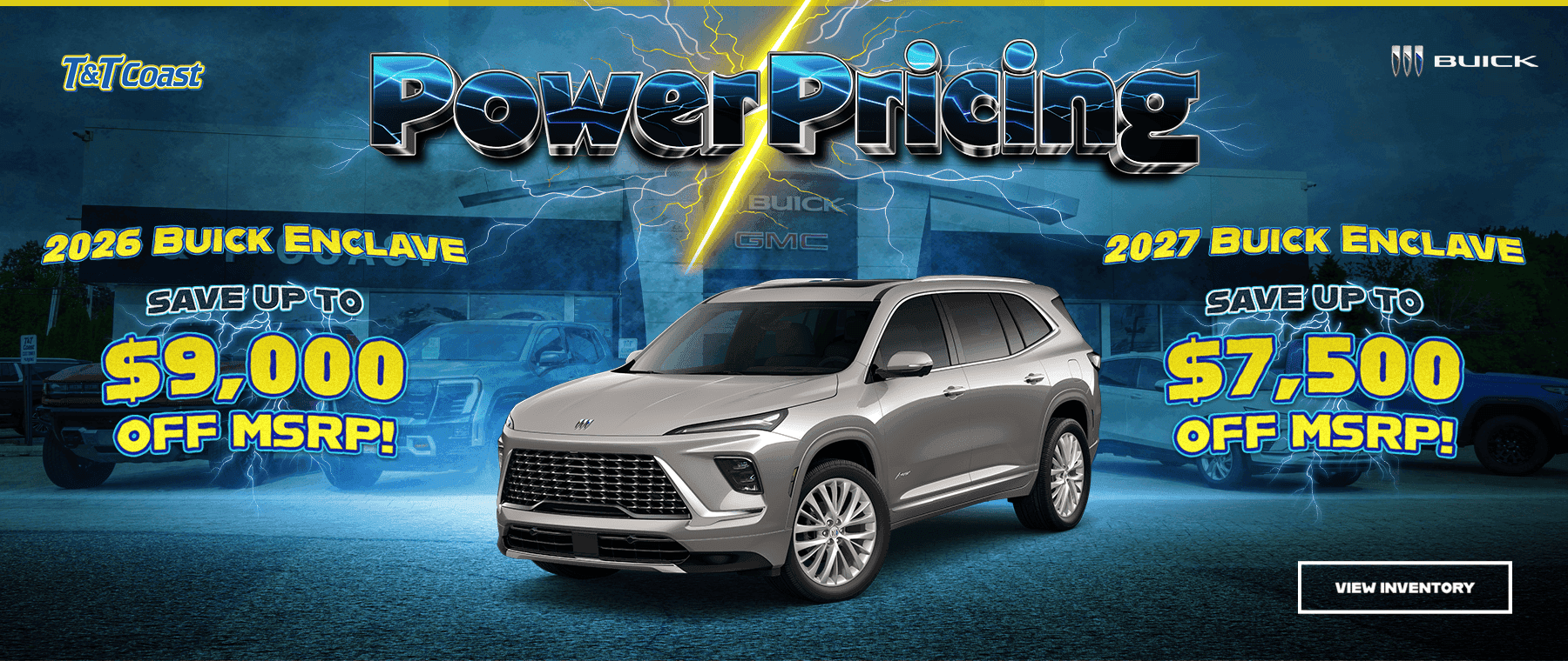 2026 Enclave Save up to $9000/2027 Enclave Save up to $7500