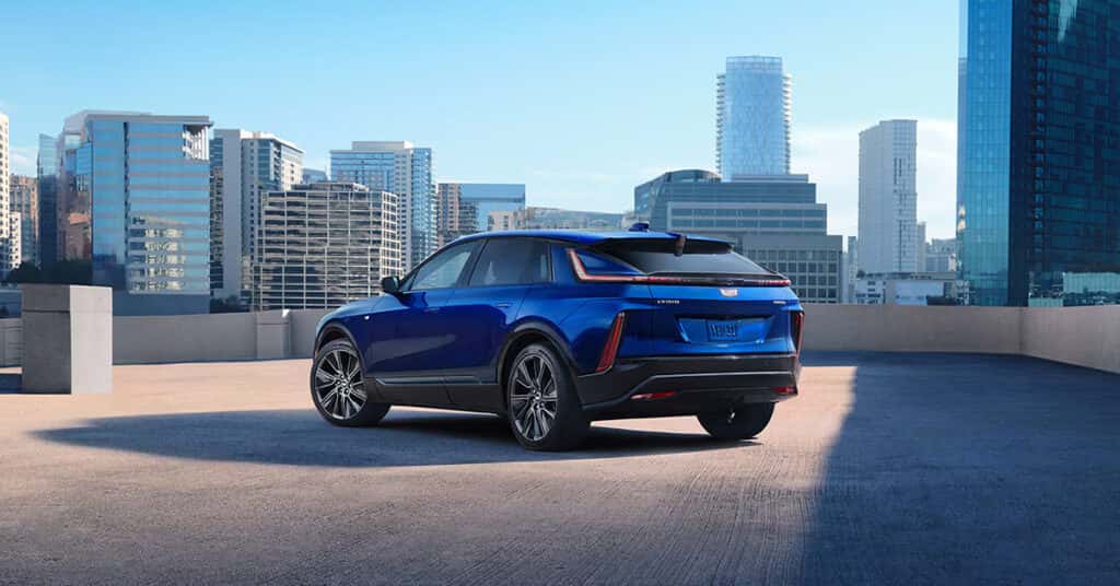 2025 Cadillac LYRIQ parked in a building