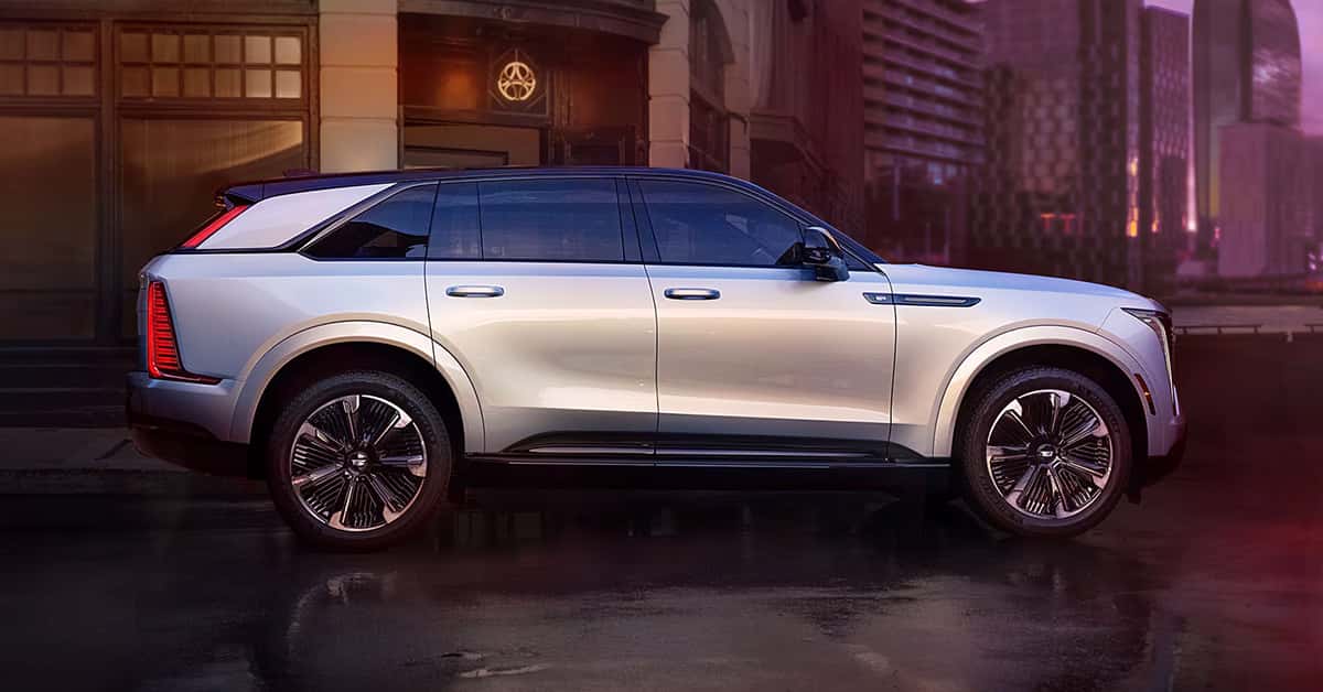 side view of the 2025 Cadillac Escalade IQ