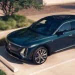 A 2026 Cadillac LYRIQ in a charging station