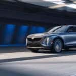 A 2026 Cadillac LYRIQ on the road
