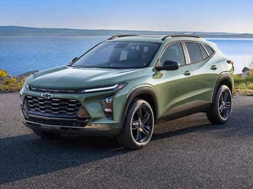 2024 Chevrolet Trax parked by a lake