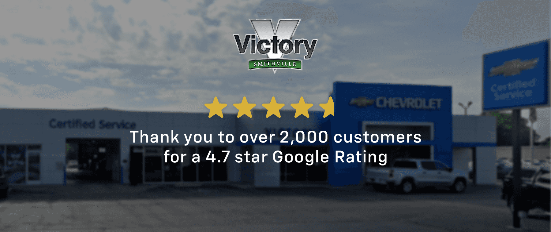 Thank you to over 2,000 customers for a 4.7 star Google Rating