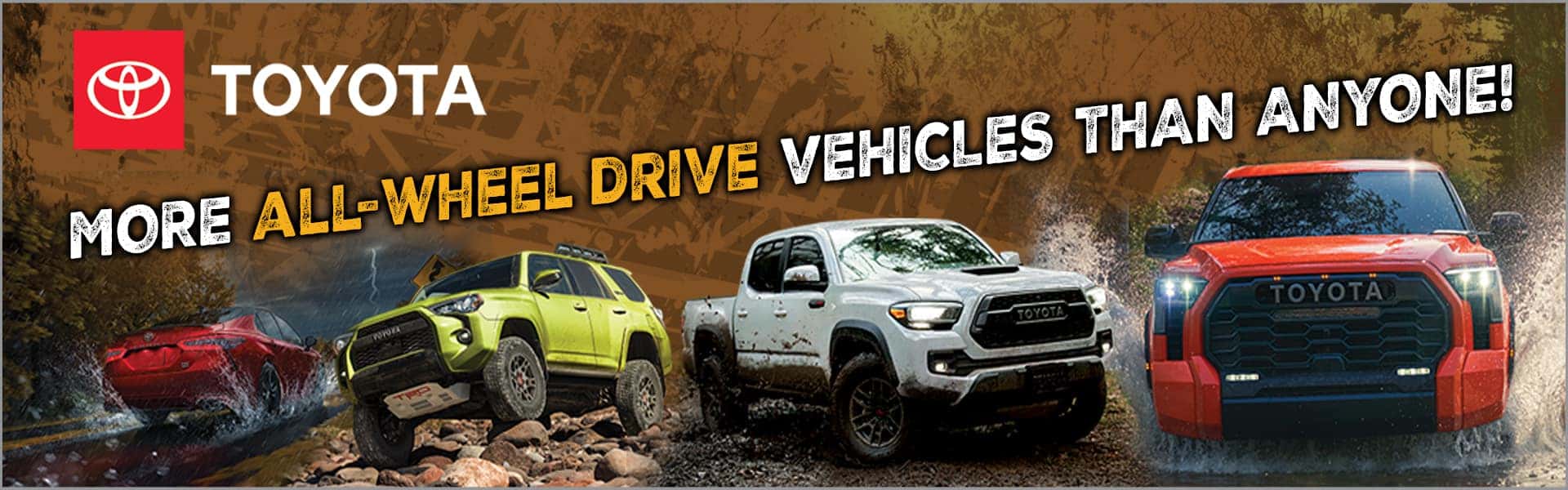 More all wheel drive vehicles than anyone