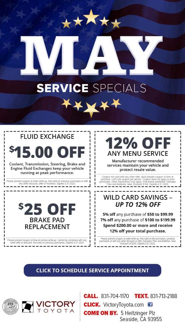 Service & Parts Specials | Victory Toyota