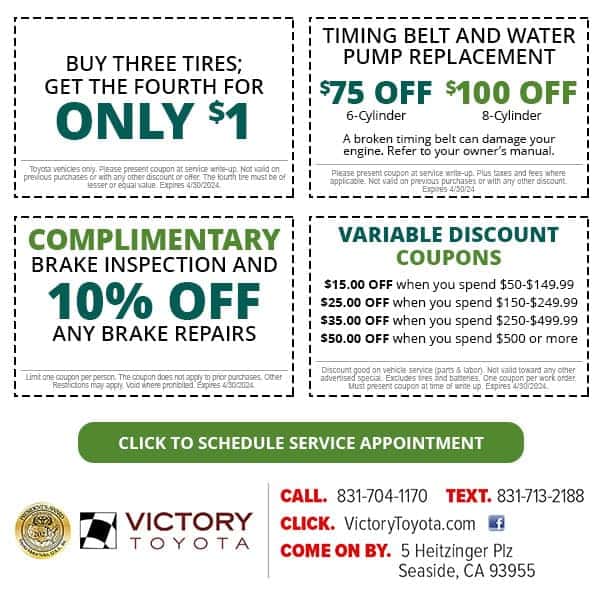 Service & Parts Specials | Victory Toyota