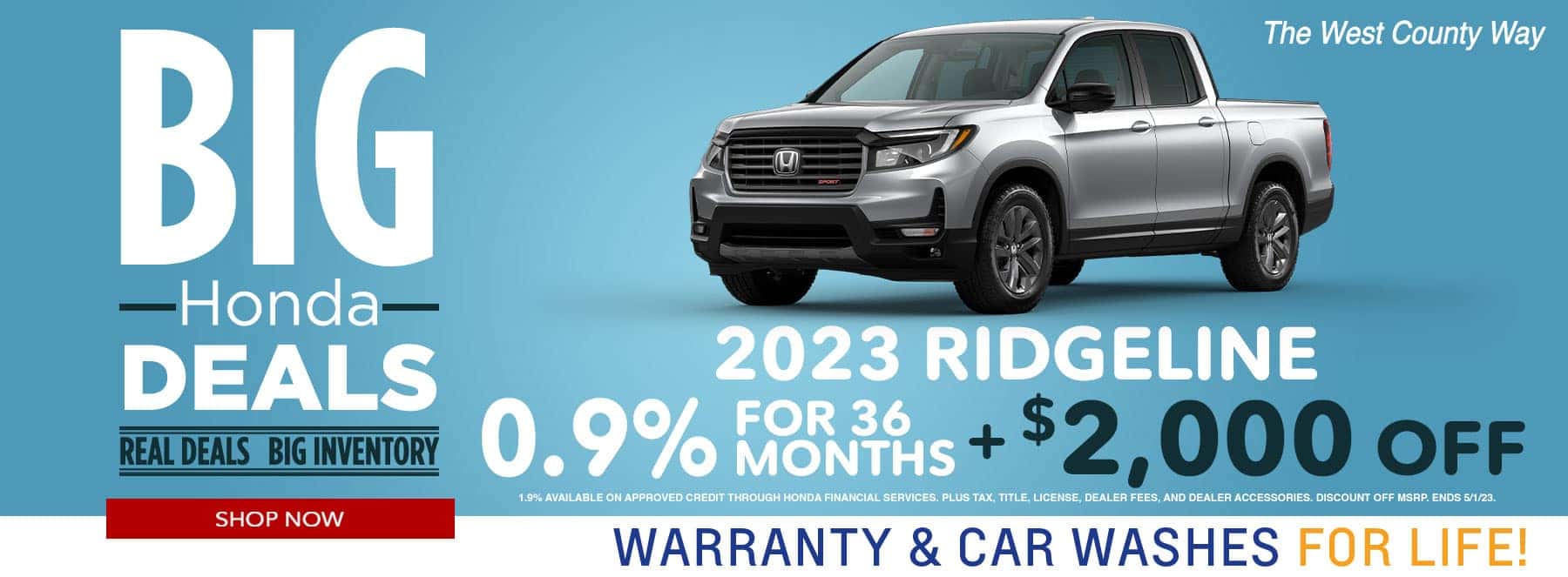 Big Honda Deals-2023 Ridgeline