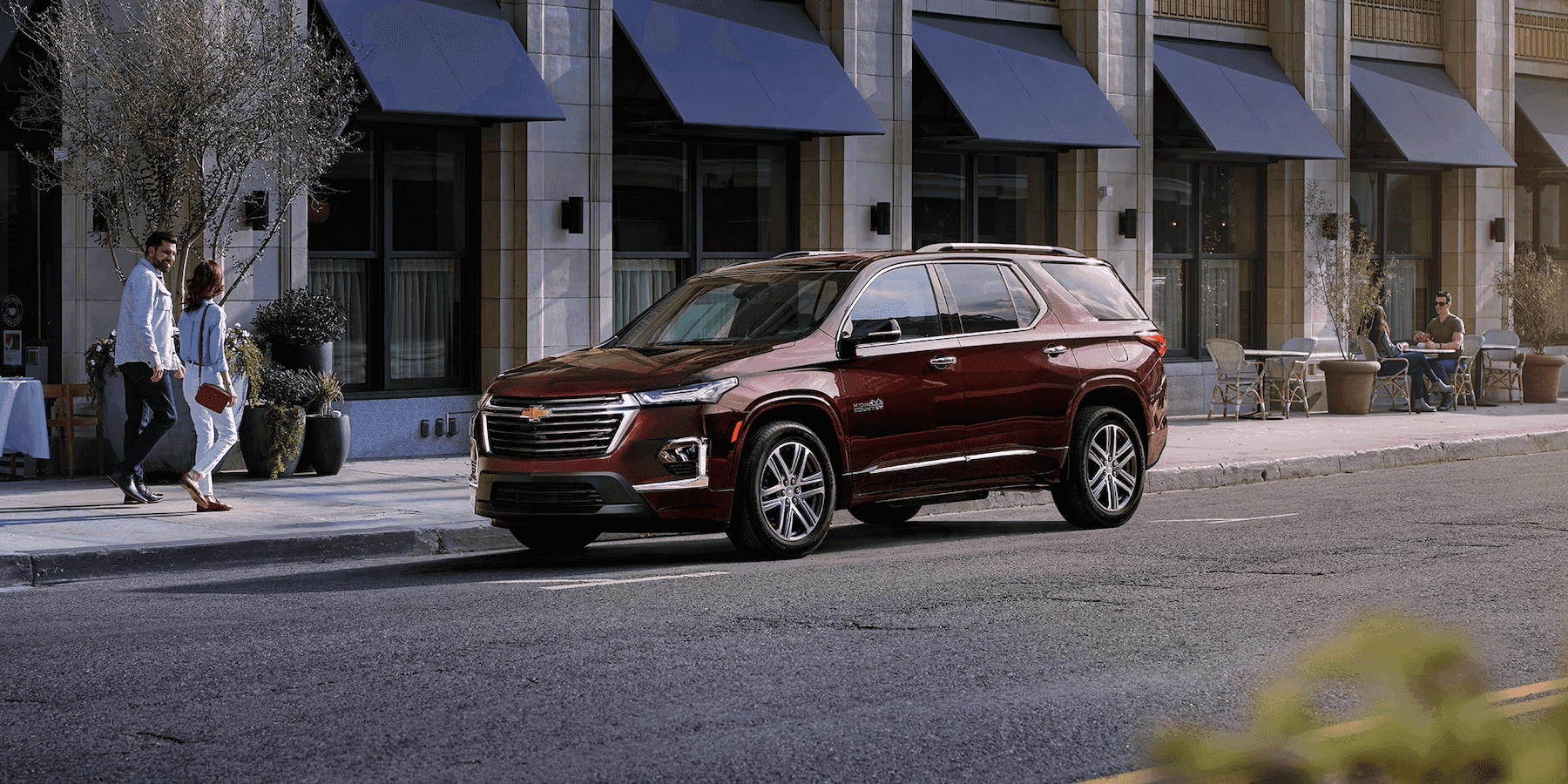 2023 Chevy Traverse Black Cherry Metallic and Other Options Woodhouse