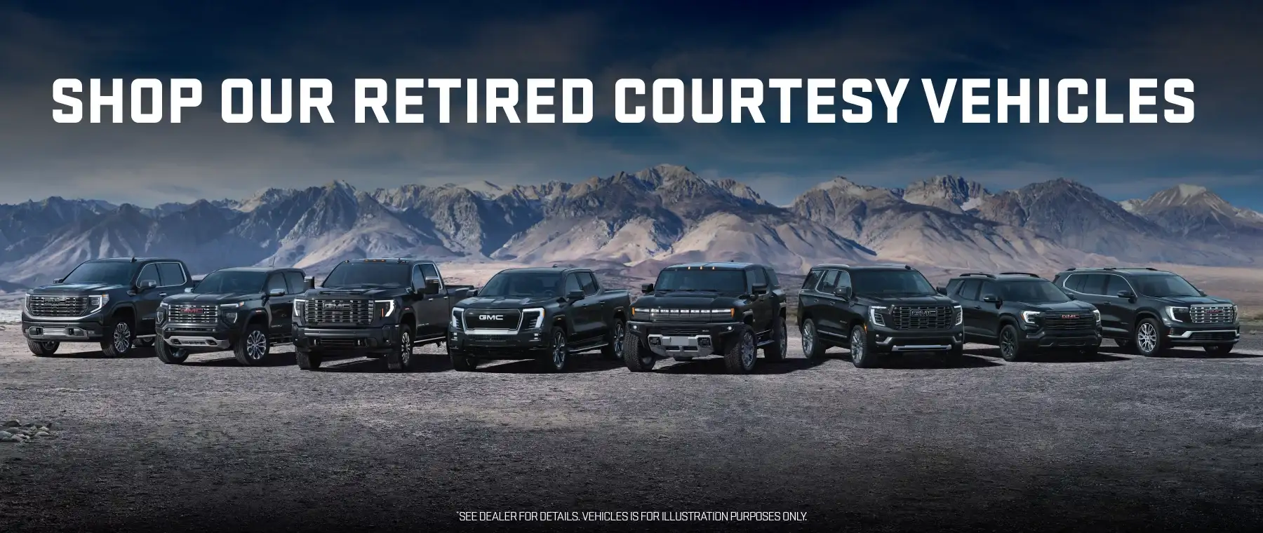 SHOP OUR RETIRED COURTESY VEHICLES