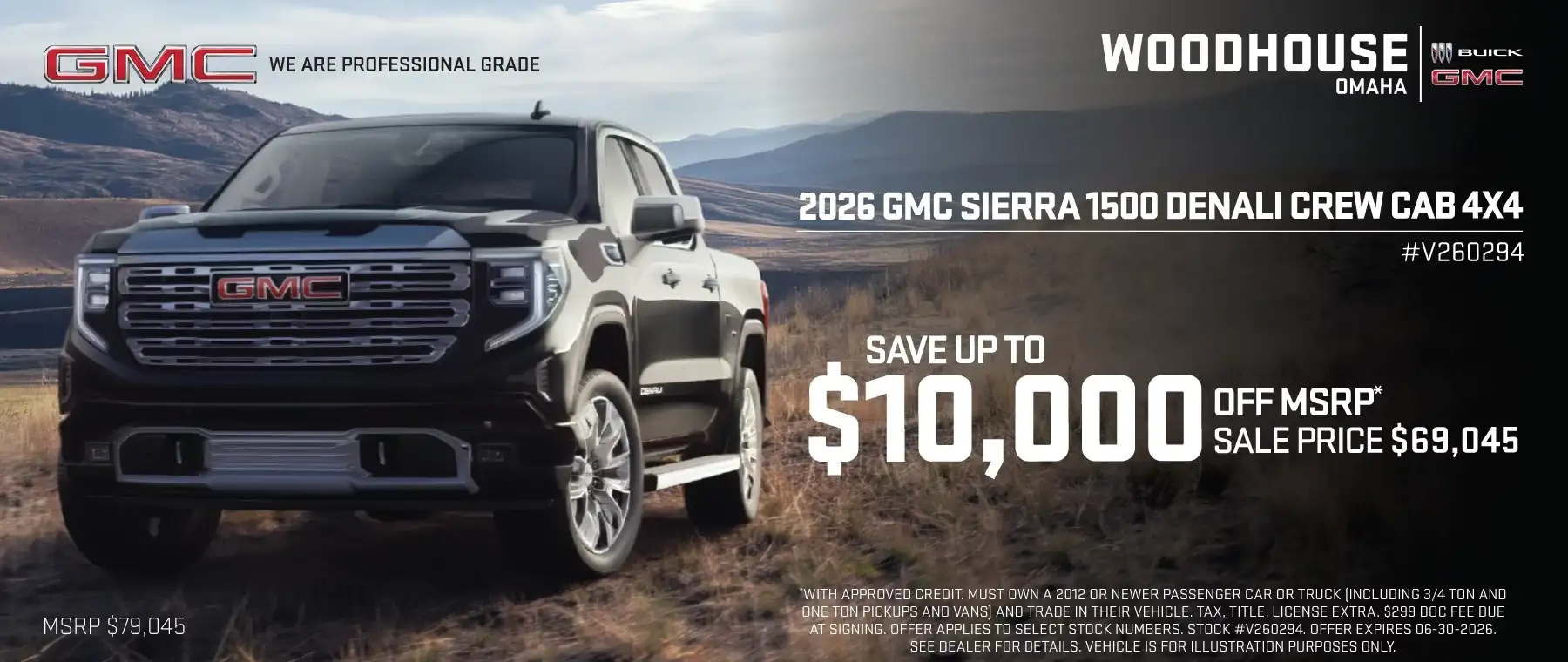2026 GMC SIERRA 1500 DENALI CREW CAB 4X4 - Save up to $10,000 Off MSRP*