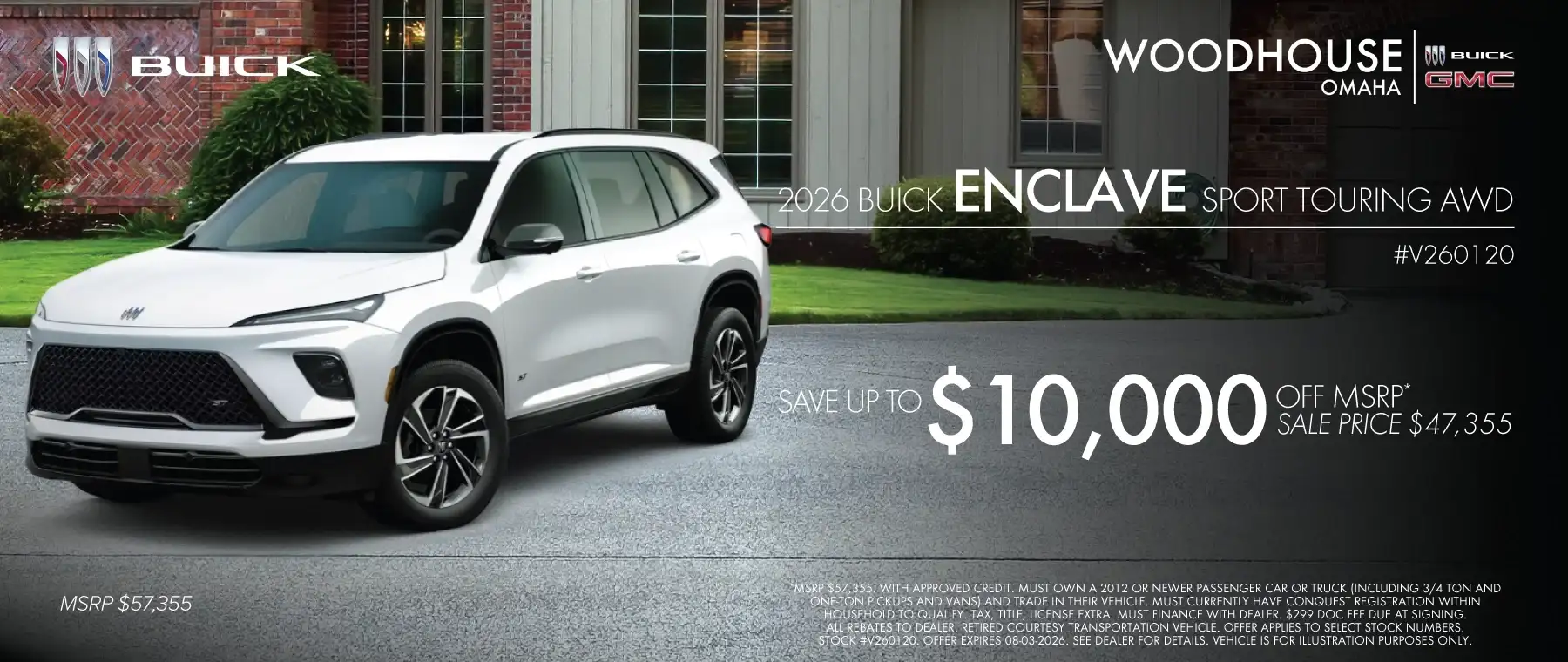 2026 BUICK ENCLAVE SPORT TOURING AWD #V260120 - SAVE $10,000 OFF MSRP*